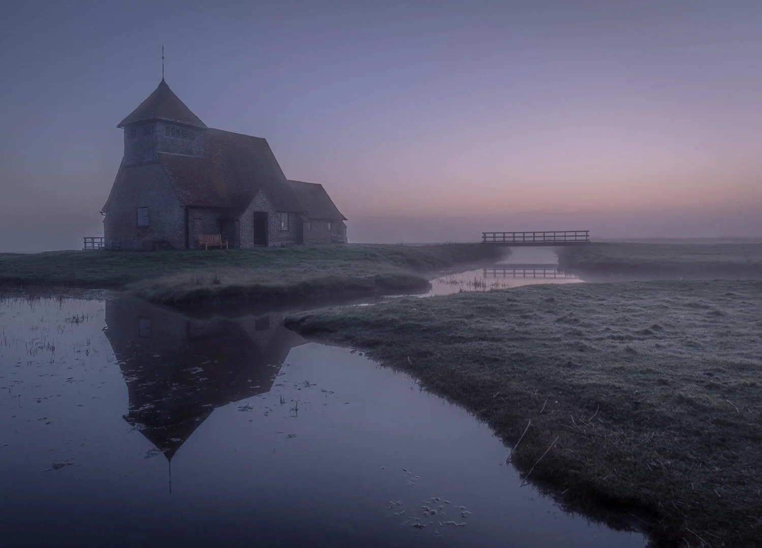 A Touch of Frost, Romney Marsh – UK

  Water + Edges, Built Traces, Atmosphere + Light  	