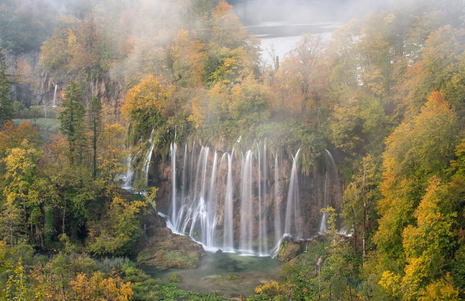 Waterfalls, Plitvice - Croatia

  Land + Terrain, Water + Edges, Atmosphere + Light  	