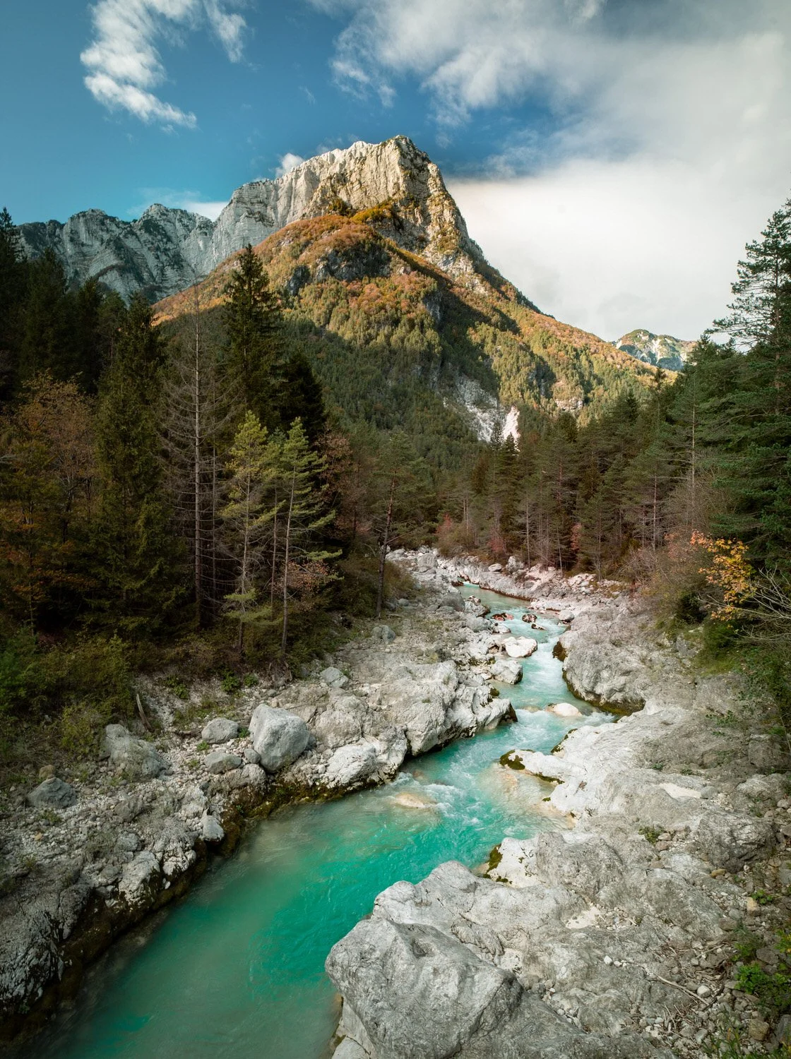 Koritnica River, Julian Alps -  Slovenia 

  Land + Terrain, Water + Edges  	