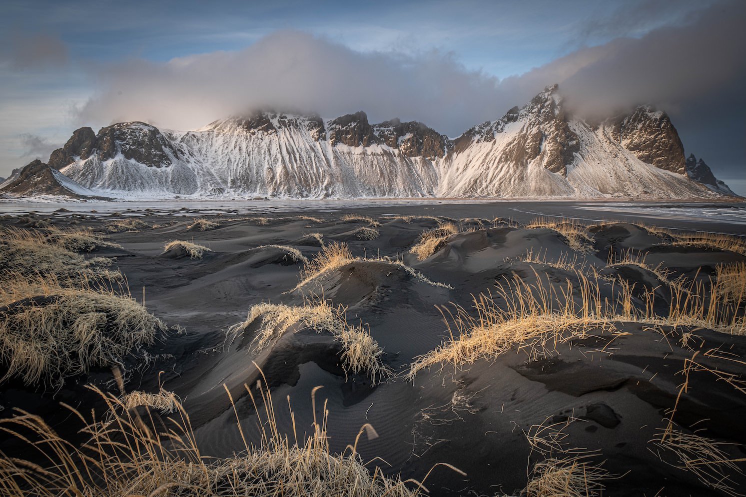 Wintery Vestrahorn – Iceland

  Land + Terrain, Arid + Desert  	