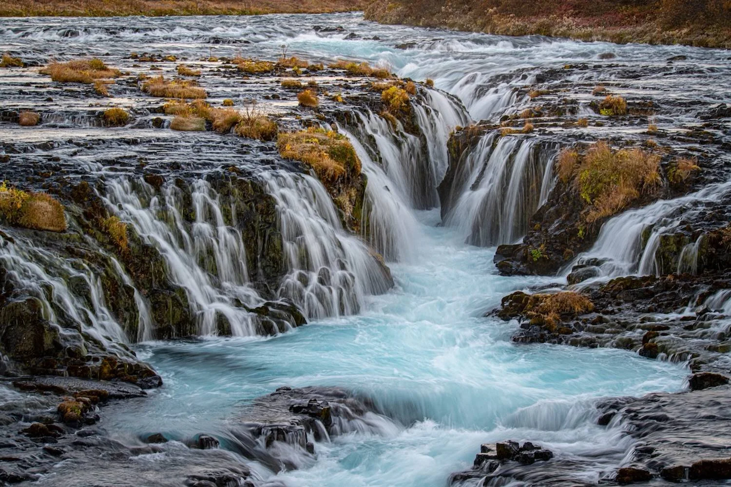 Cascades at Bruarfoss – Iceland

  Water + Edges  	
