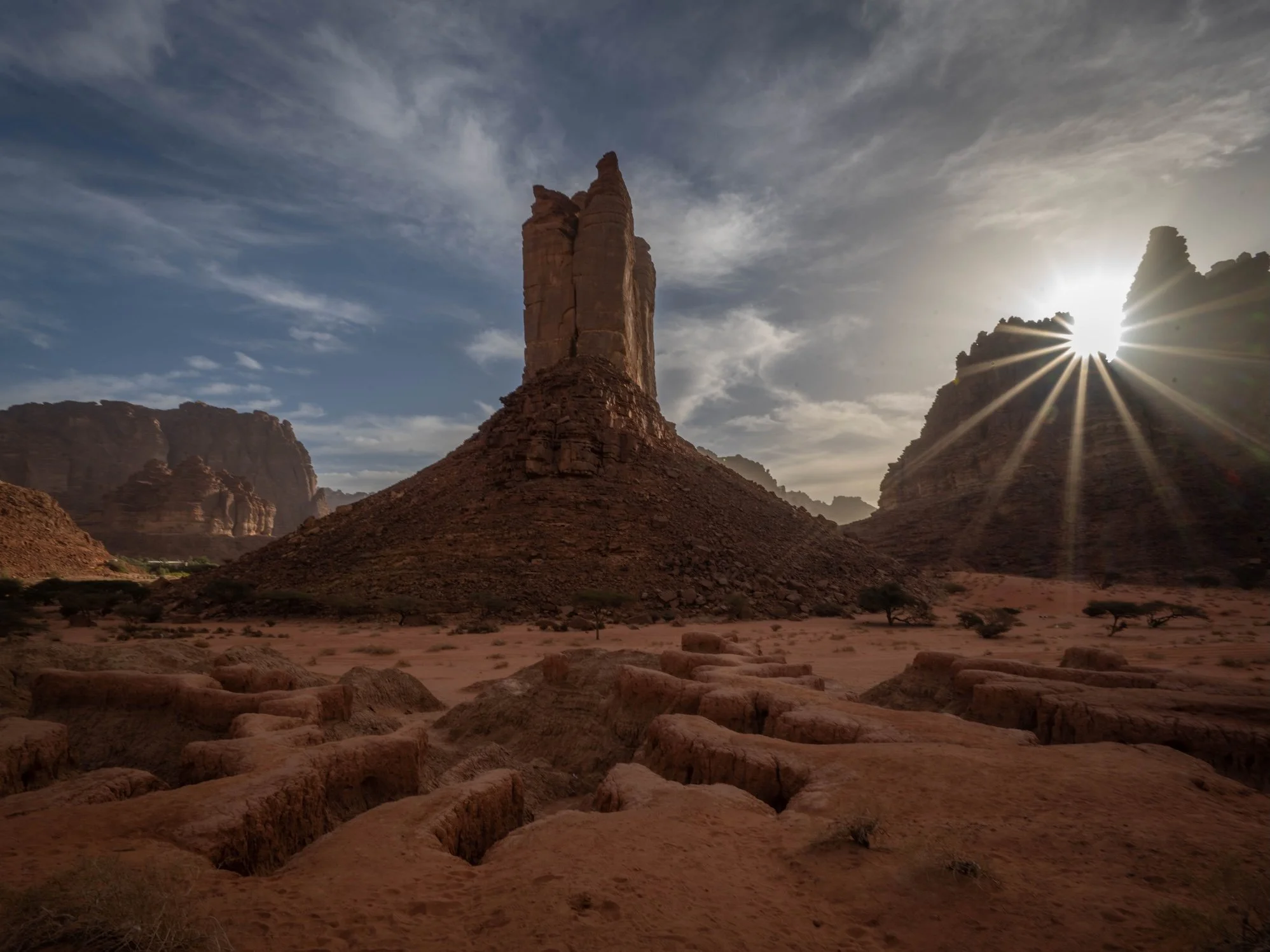 Pillar Of Light - Saudi Arabia 

  Arid + Desert, Land + Terrain, Atmosphere + Light  