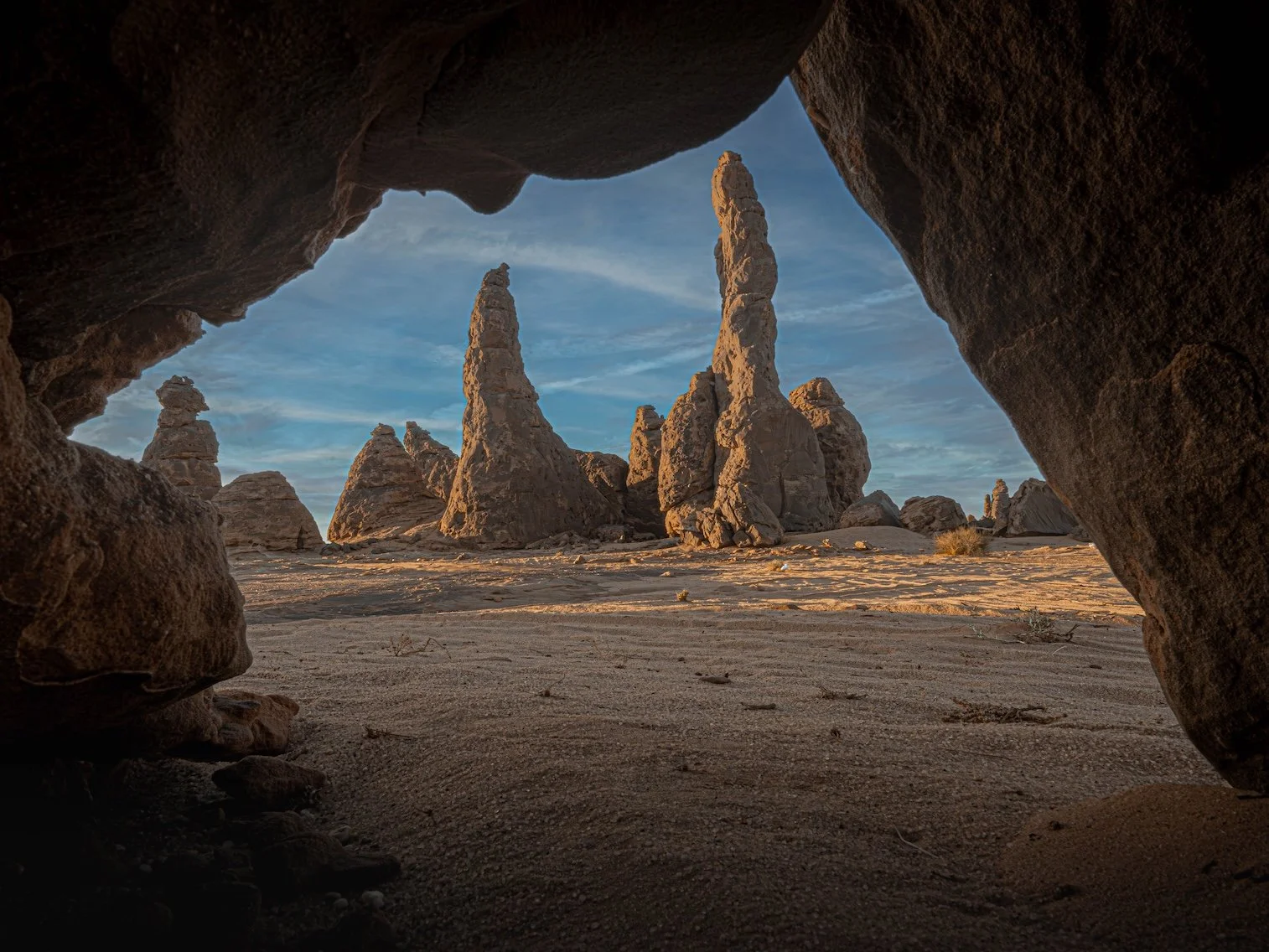Framed By Stone - Saudi Arabia 

  Arid + Desert  