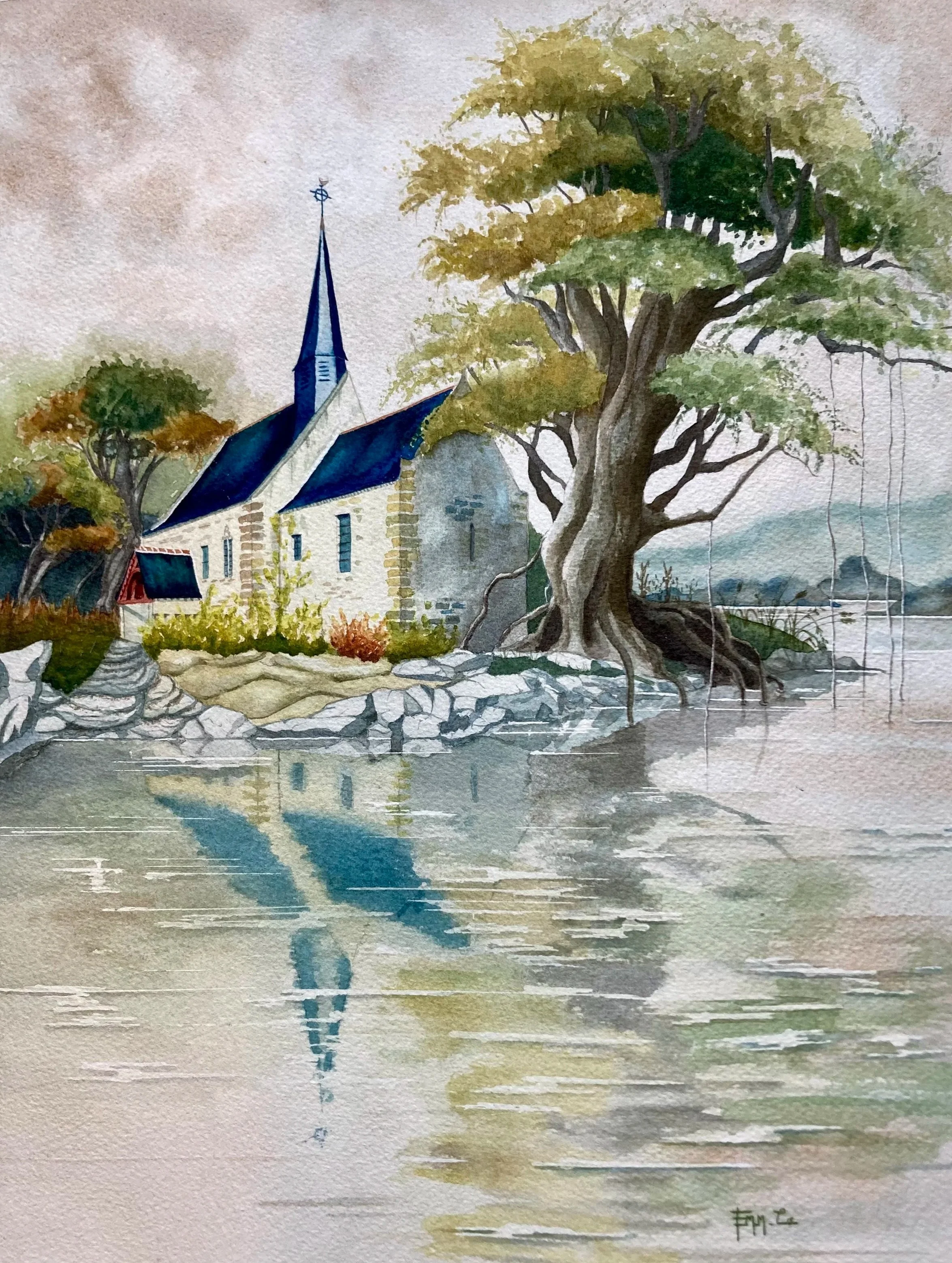 Montée des eaux - Église Sainte-Agnès