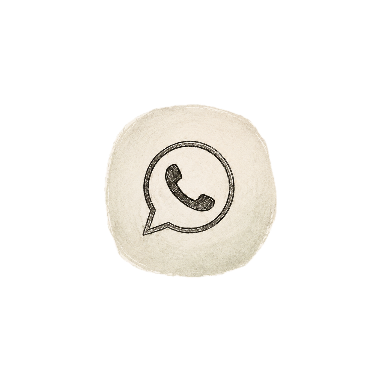 Icône de la messagerie WhatsApp avec un téléphone à l'intérieur