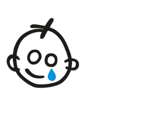 Logo for Great Ormond Street Hospital Charity featuring a cartoon child's face with a tear and the organization's name.
