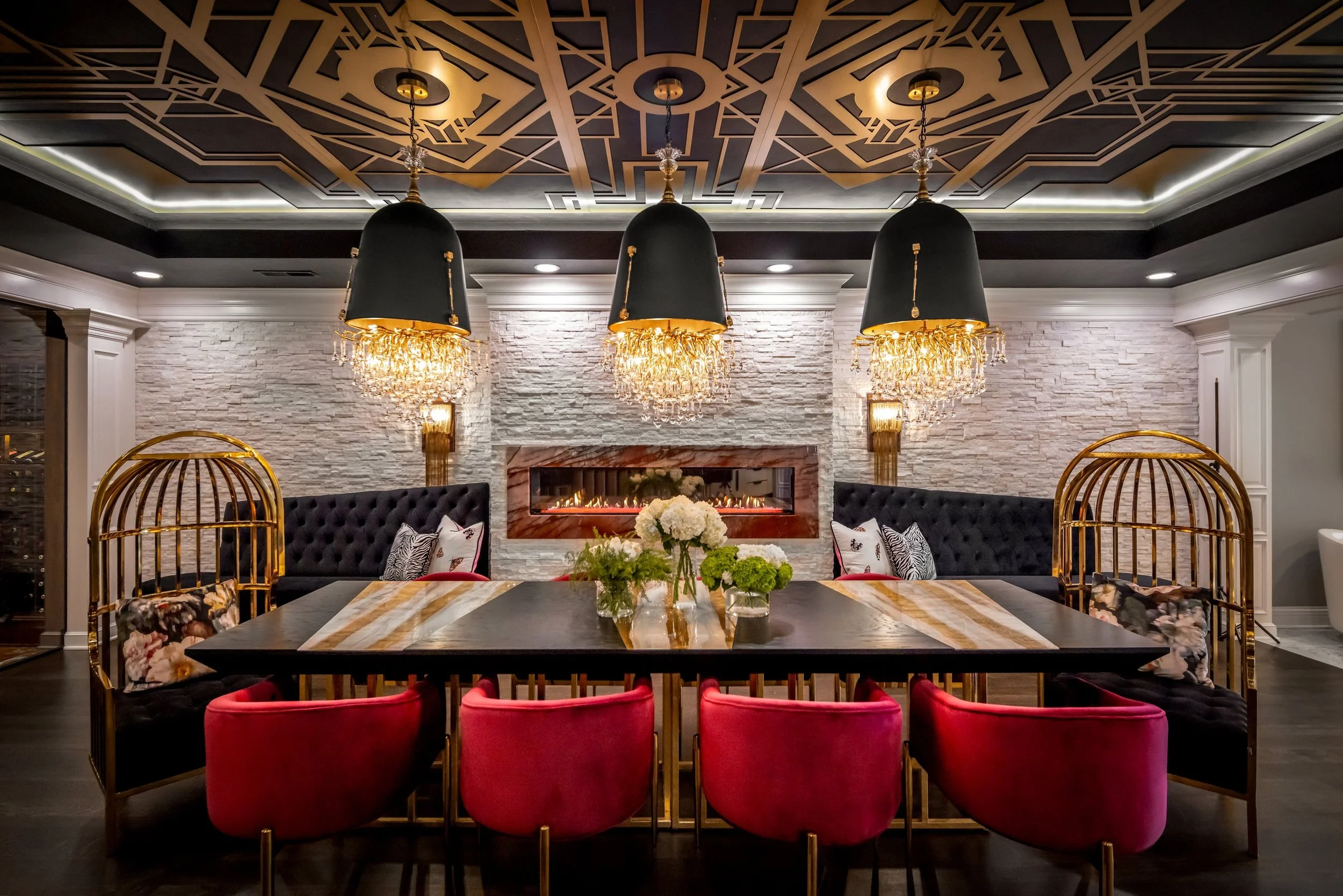 Designing a Lower Level Around Wine: Inside a Canton Wine Cellar and Bar