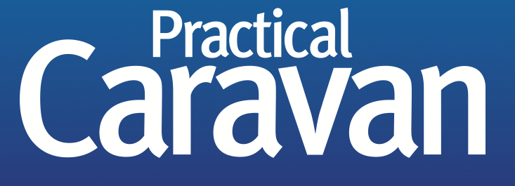 Text saying 'Practical Caravan' on a blue gradient background.