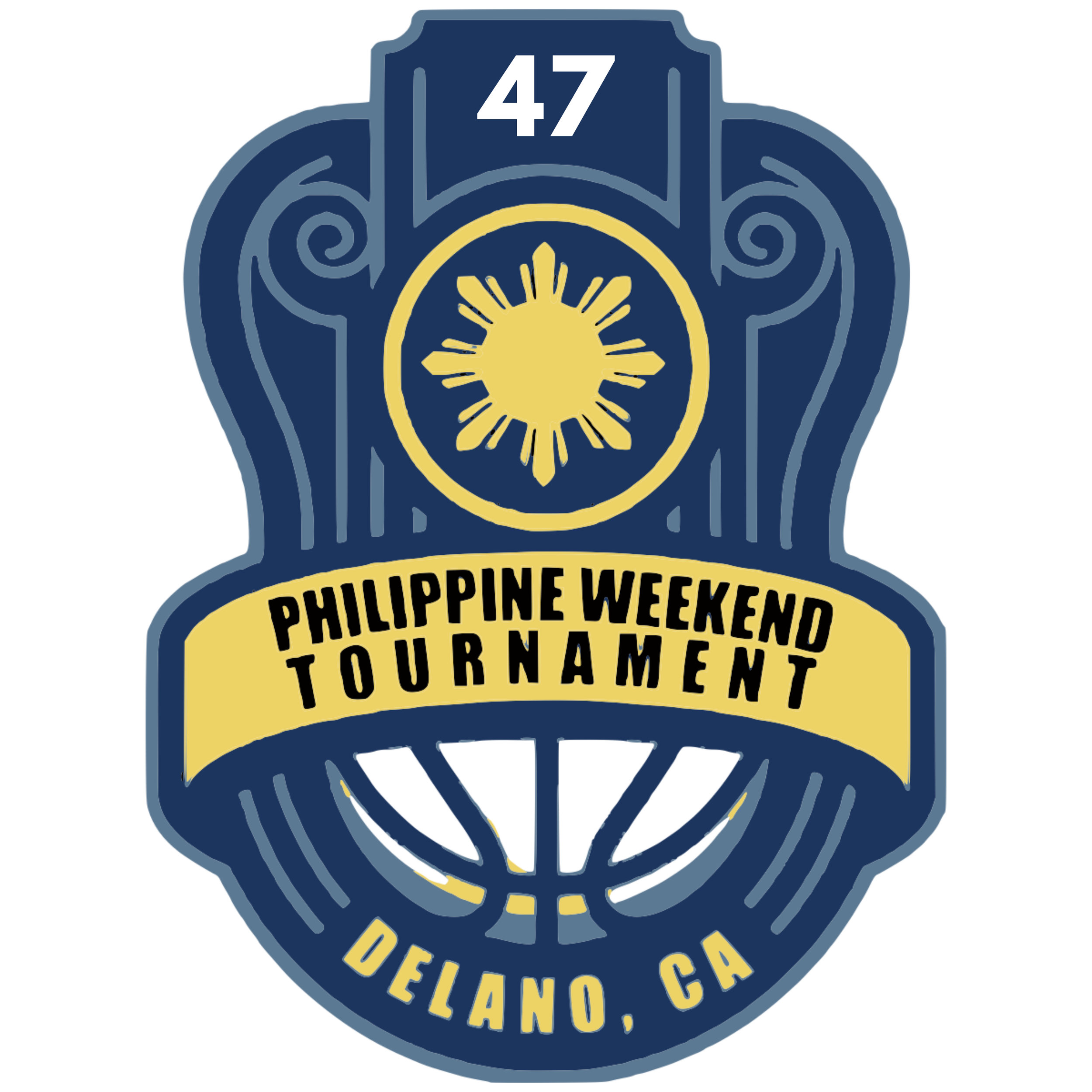 Logo of a police badge with text 'Philippine Weekend Tourname'.