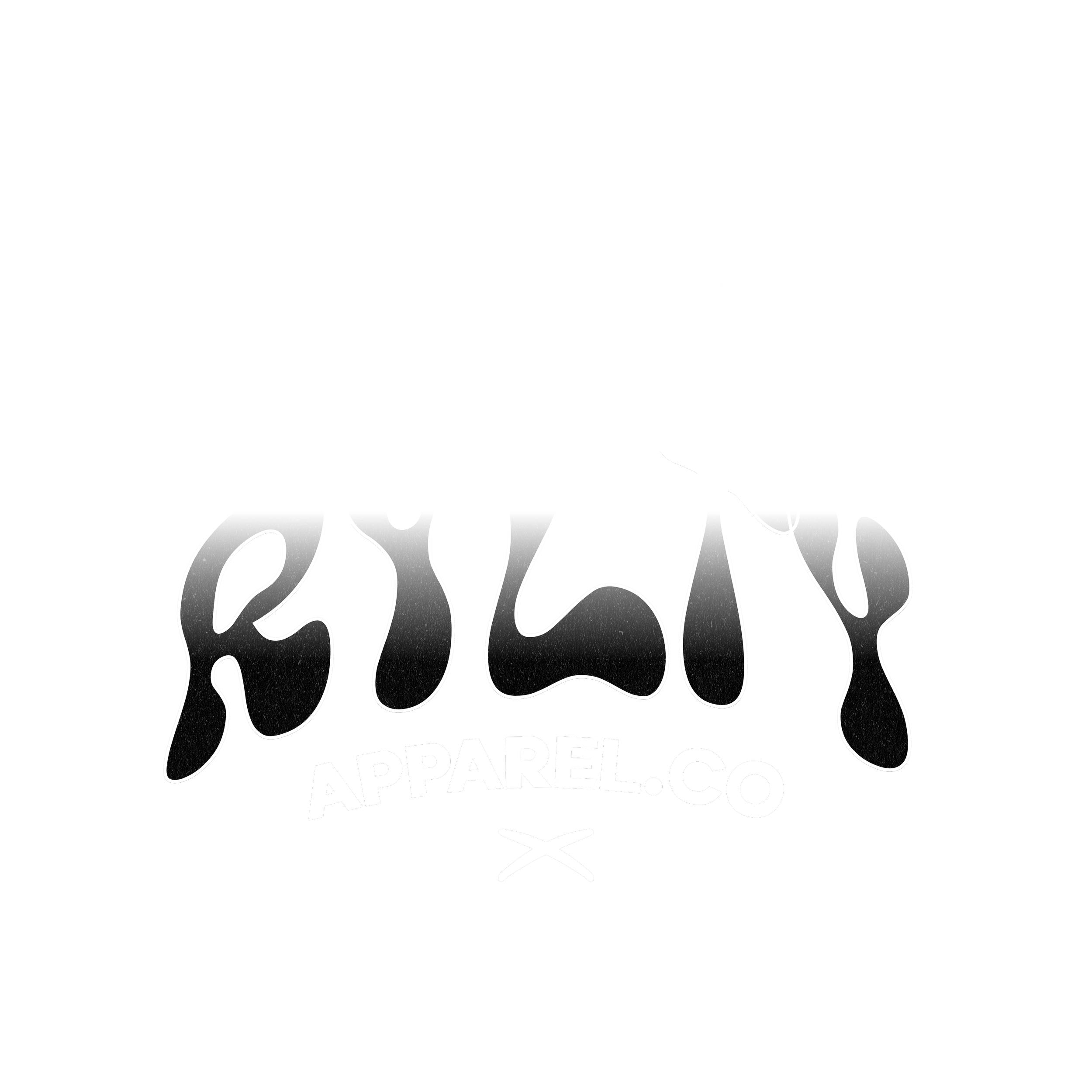 A logo with stylized writing that says 'Apparel.com' on a black background.