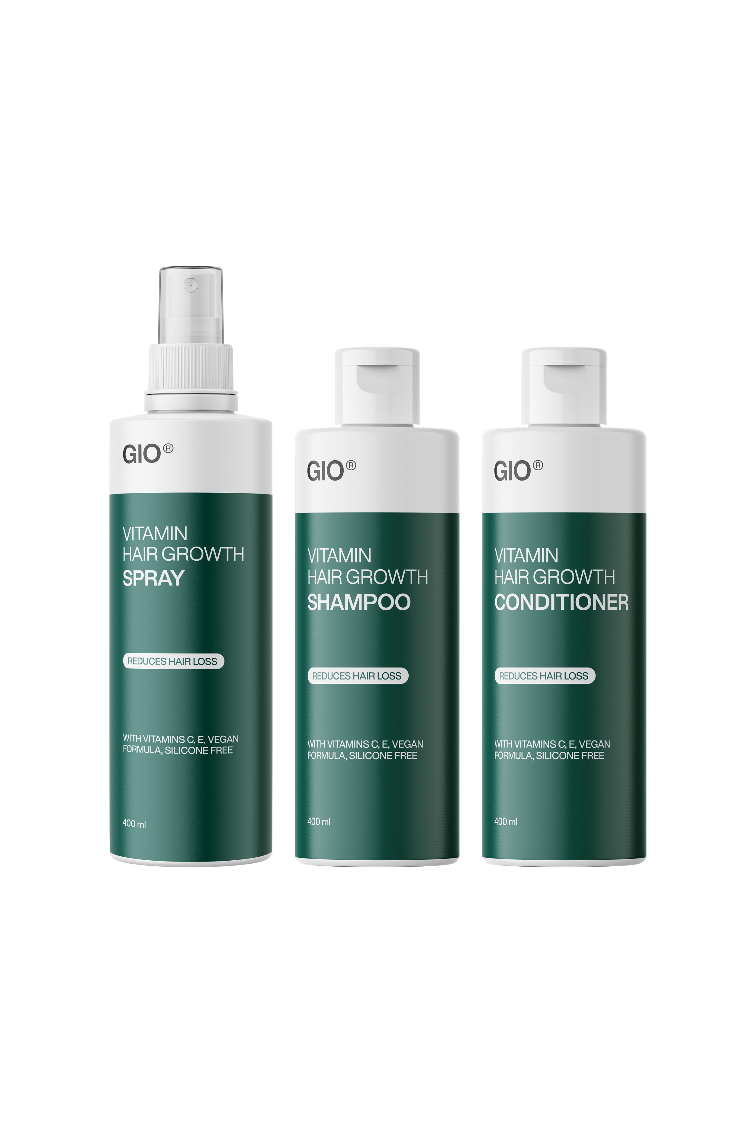 Vitamin Hair Growth Set (Shampoo-Conditioner-Spray)