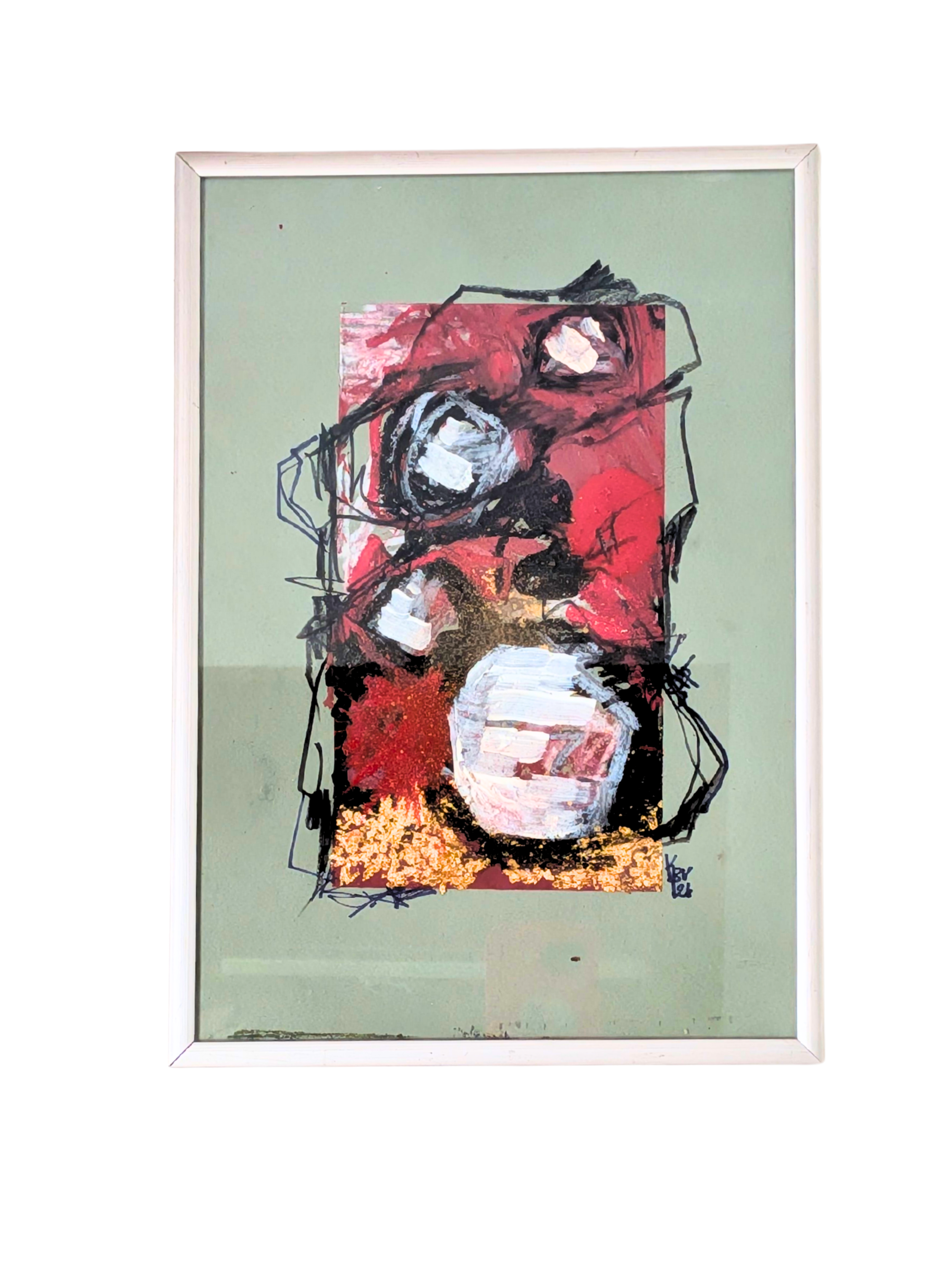 "Untitled 2" - A4 - Mixed media på papir.