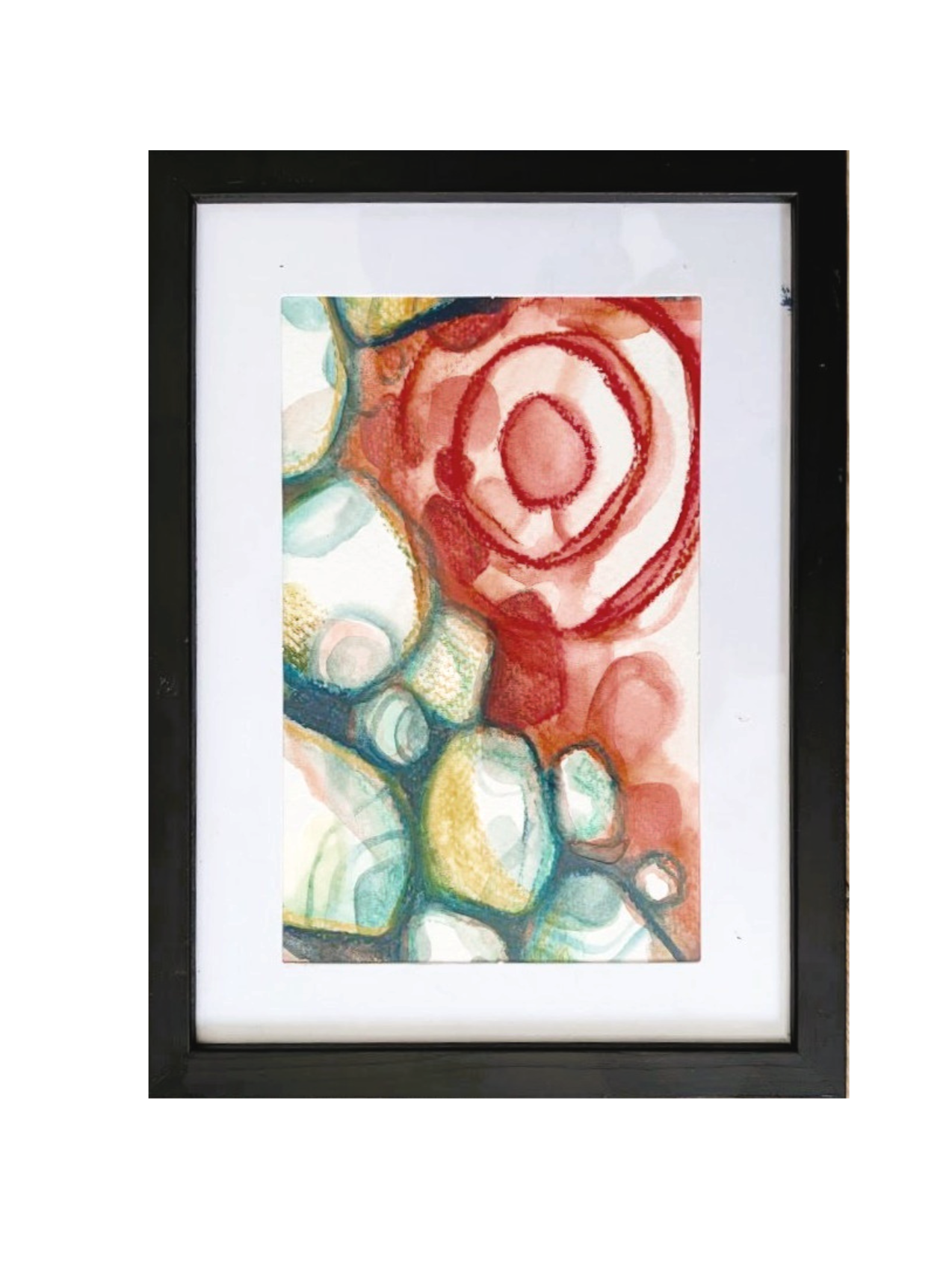 "Clarity" Watercolor + pastels on a5 watercolor paper.