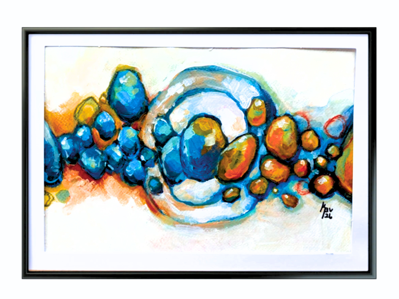 "Opposites attract" - A4 Acrylic on watercolor paper.

"Modsætning" - A4 - Akryl på papir.
