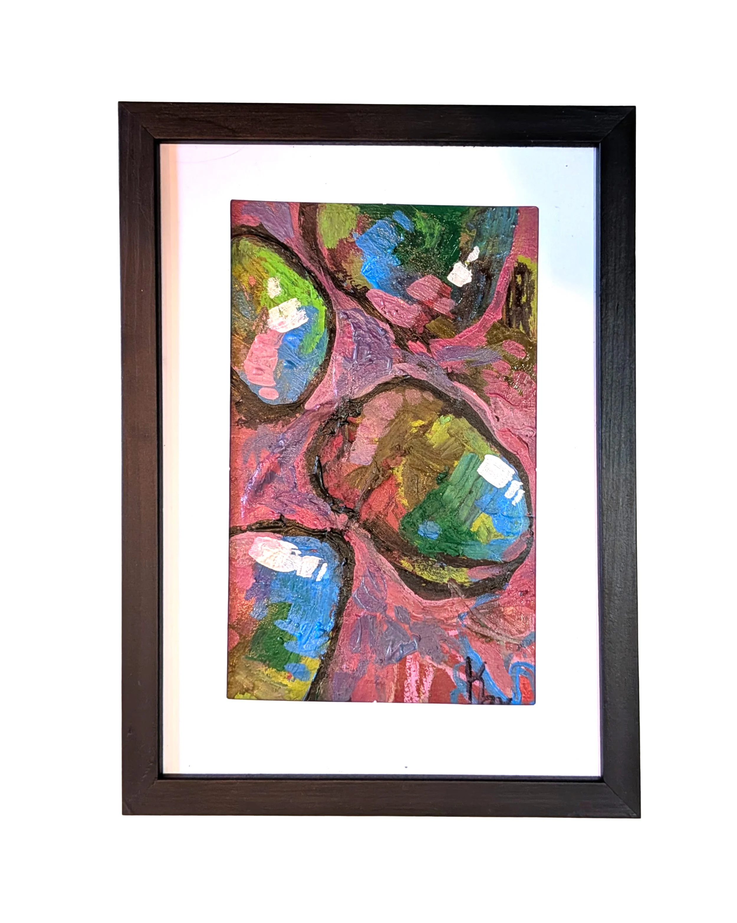 "Small stones" - A5 mixed media on watercolor paper.