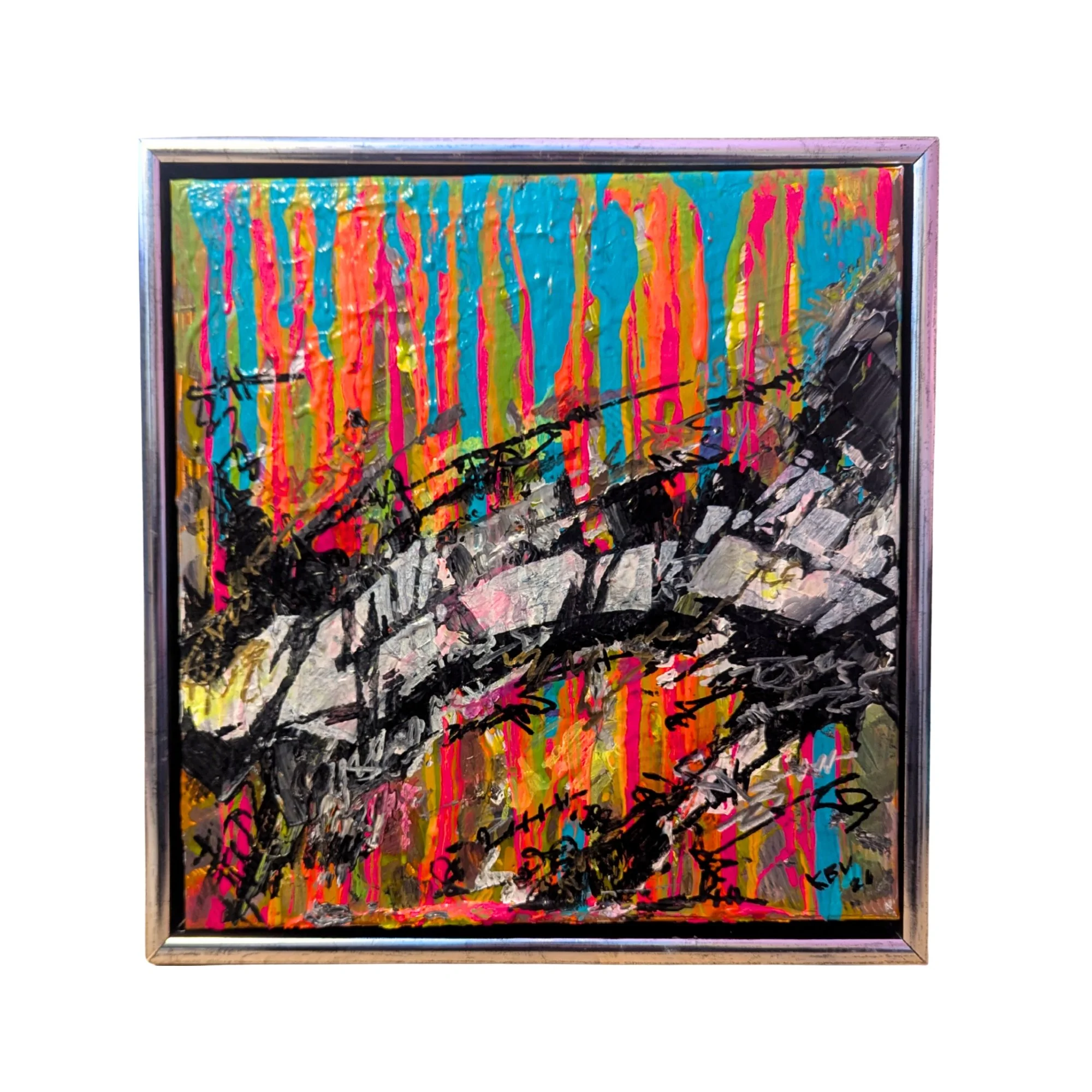 "Revnet"
40x40 Mixed media, acrylic on canvas