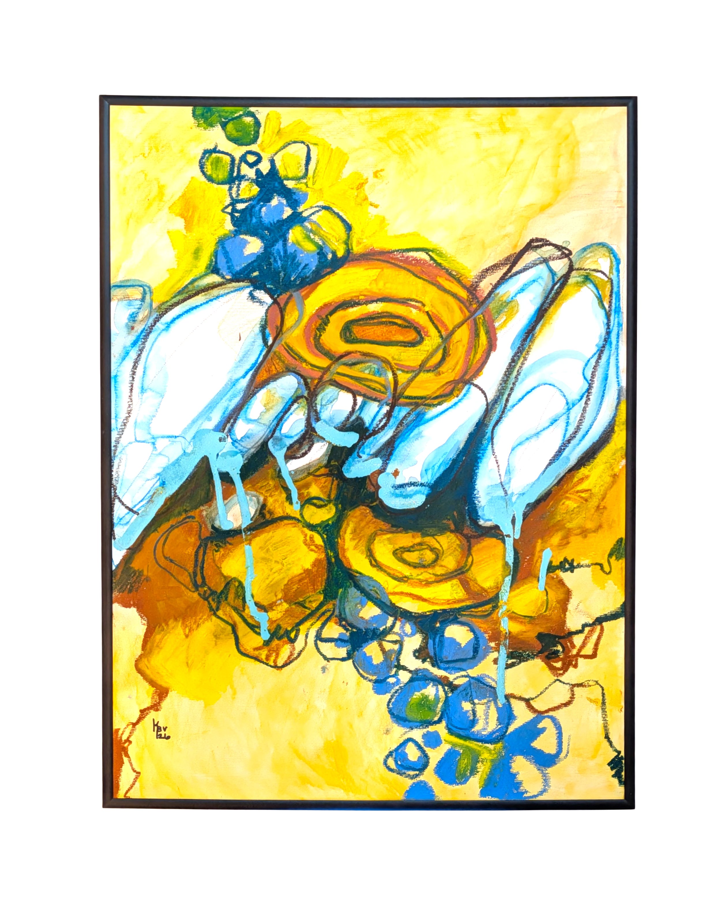 "Wabi Sabi" A2 Mixed media on paper.