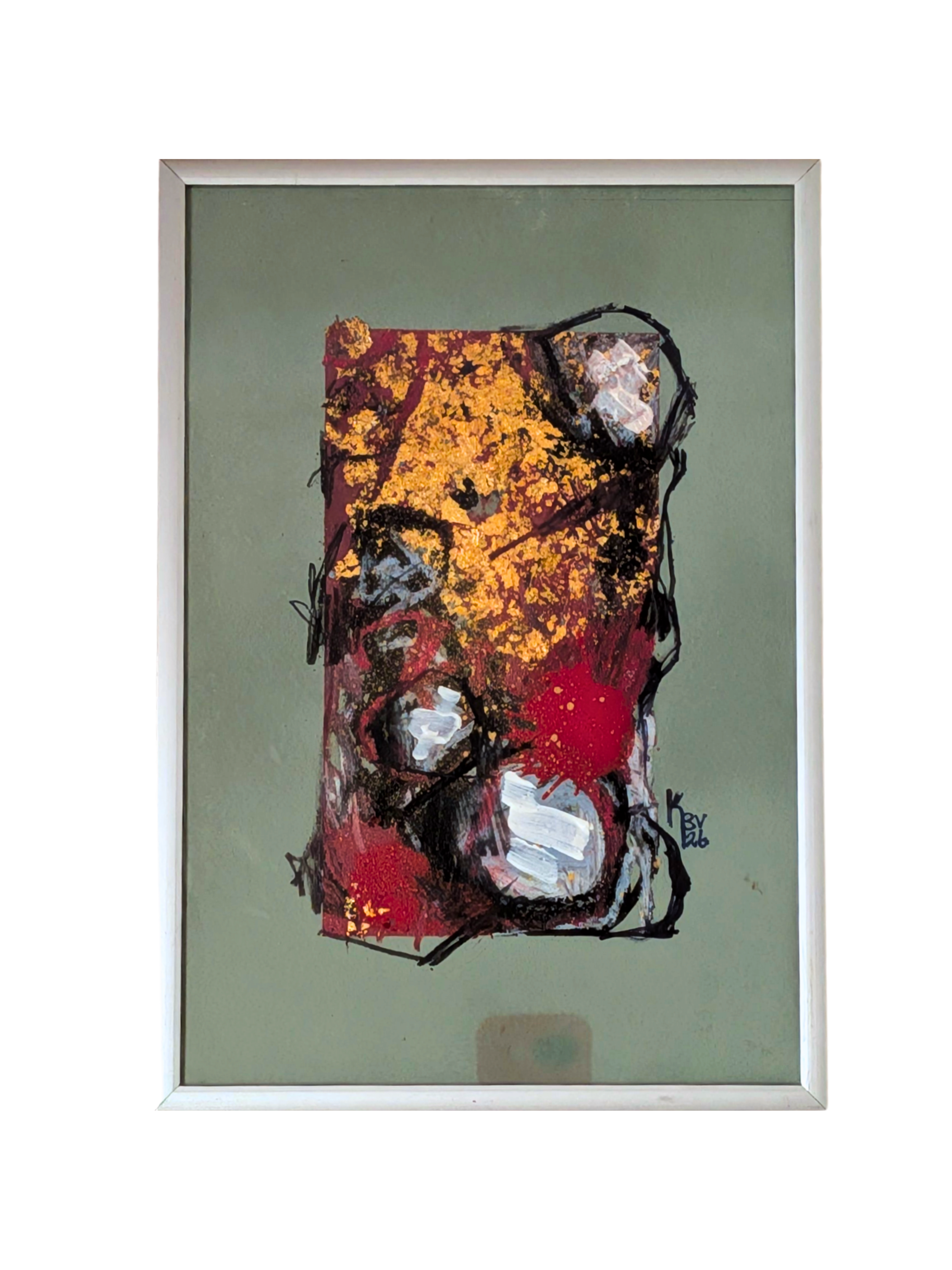 "Untitled 2" - A4 - Mixed media på papir.
