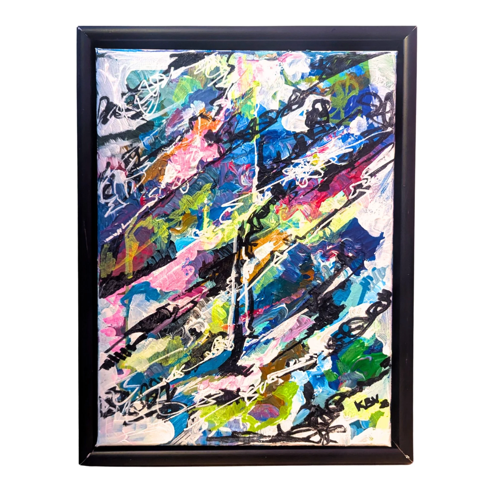 "Flænset"
30x40 acrylic on canvas