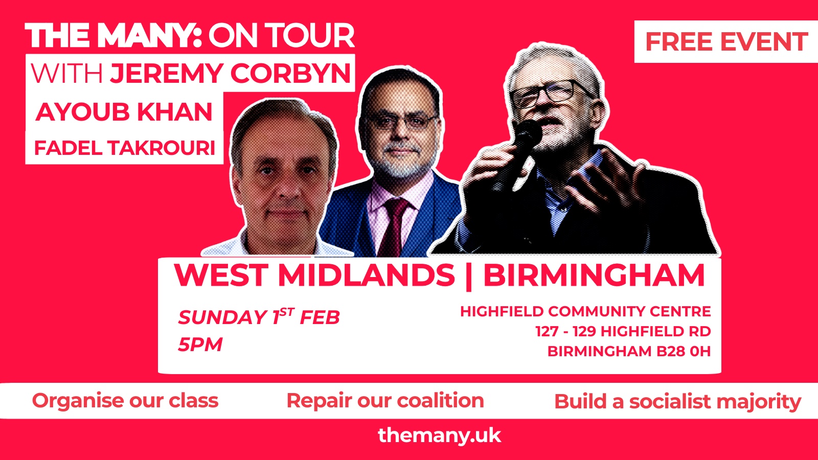 BIRMINGHAM - An evening with Jeremy Corbyn