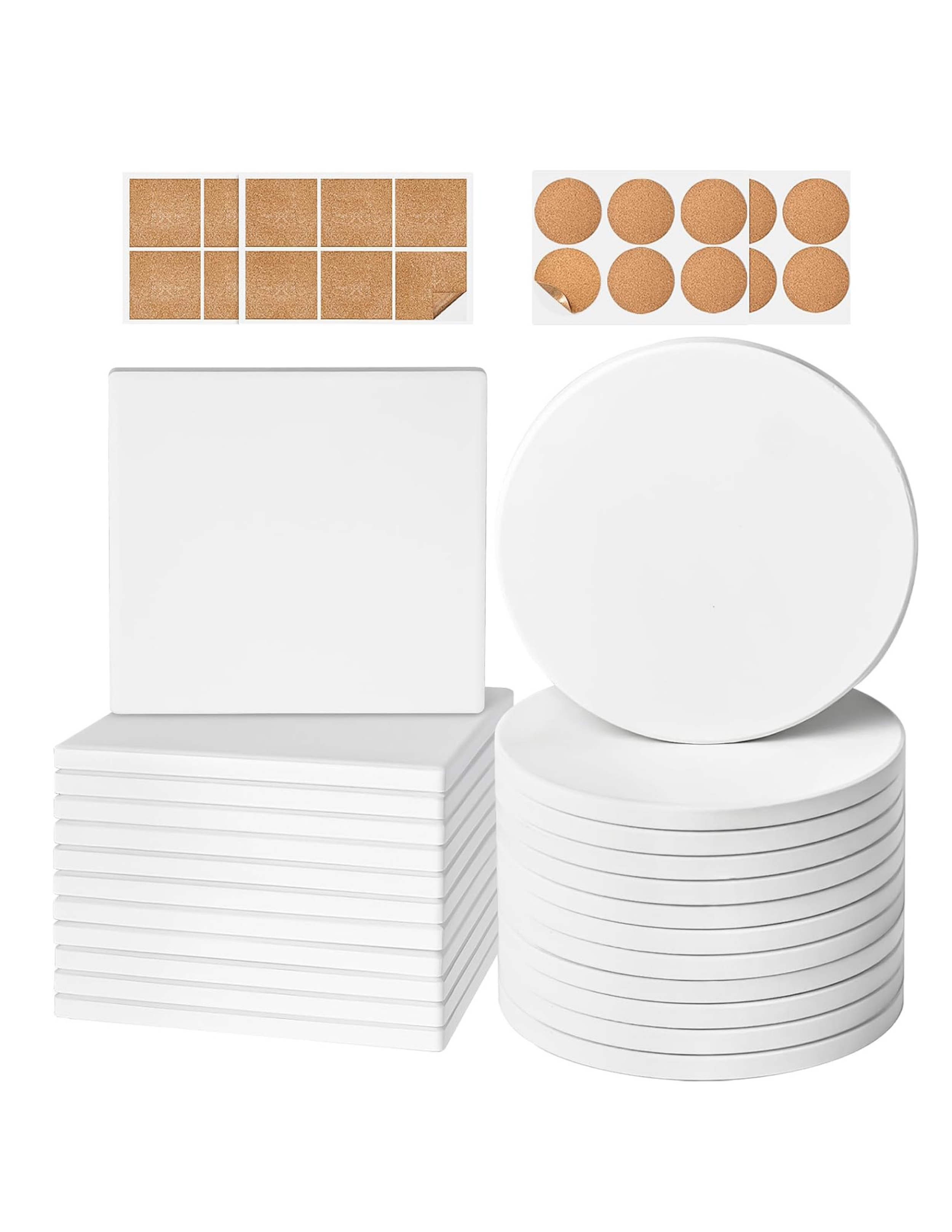 Ceramic House Coaster Set