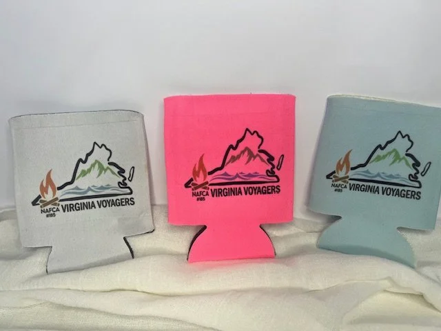Koosies made for a camping group.