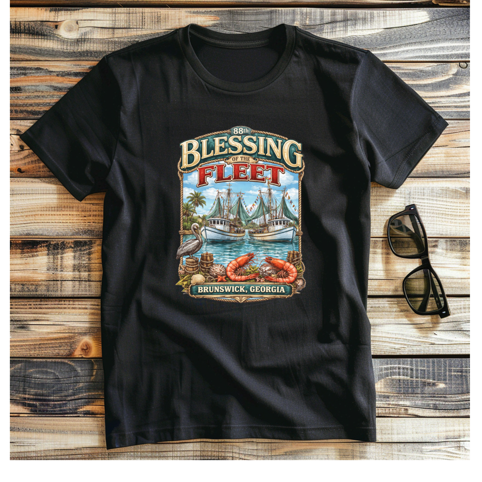 Brunswick Georgia 88th Blessing of the Fleet T-Shirt
