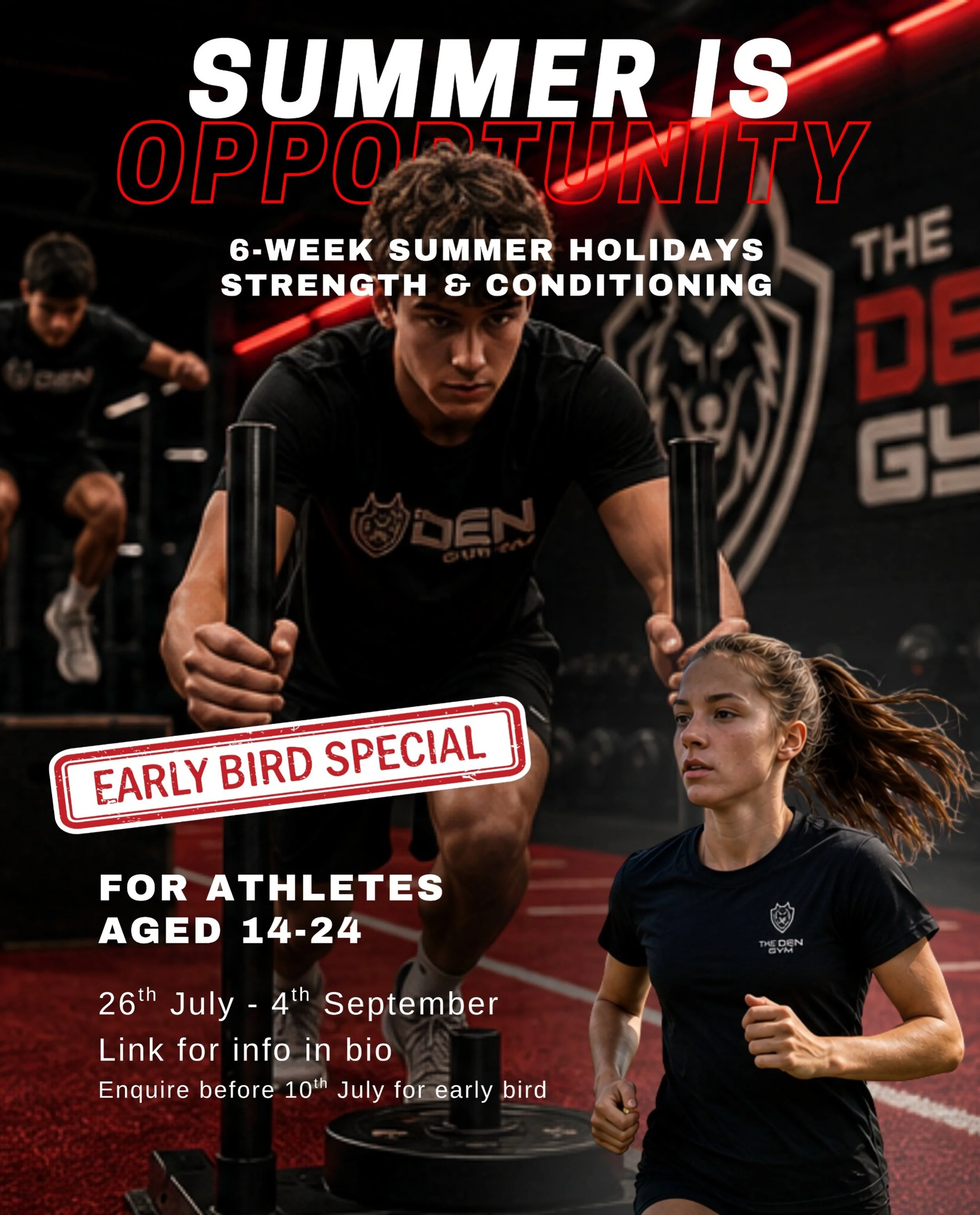 Summer is where athletes either move forward&hellip; or stand still.

6 weeks to get stronger.
6 weeks to get faster.
6 weeks to build confidence before pre-season starts again.

Our Summer Strength &amp; Conditioning Program is built for athletes ag