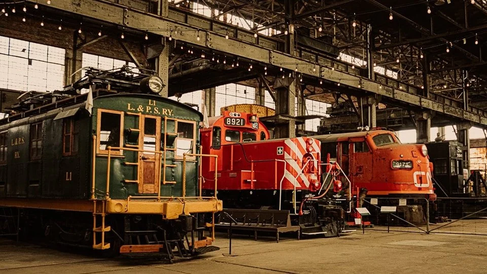 “Locomotives in the Elgin County Railway Museum rolling stock collection