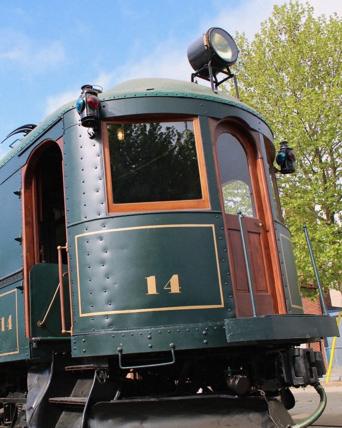 L&PS Car 14 on display at the Elgin County Railway Museum