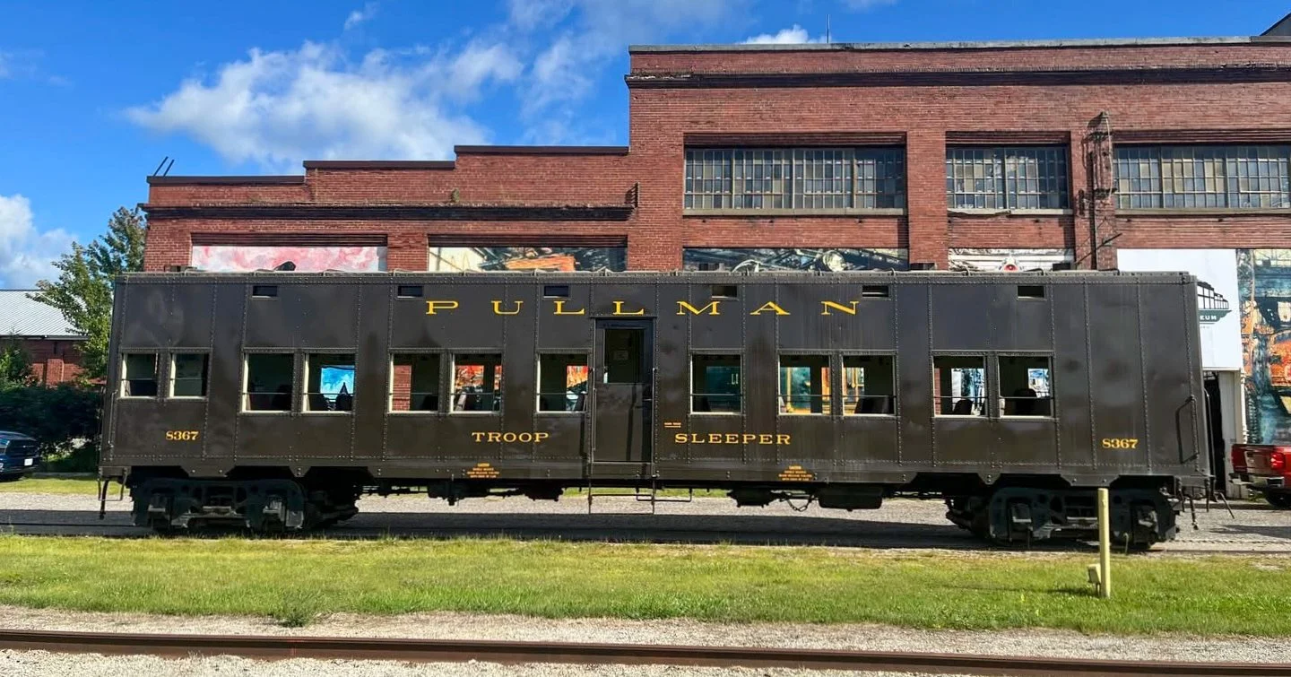 Pullman Troop Sleeper 8367 on display at the Elgin County Railway Museum
