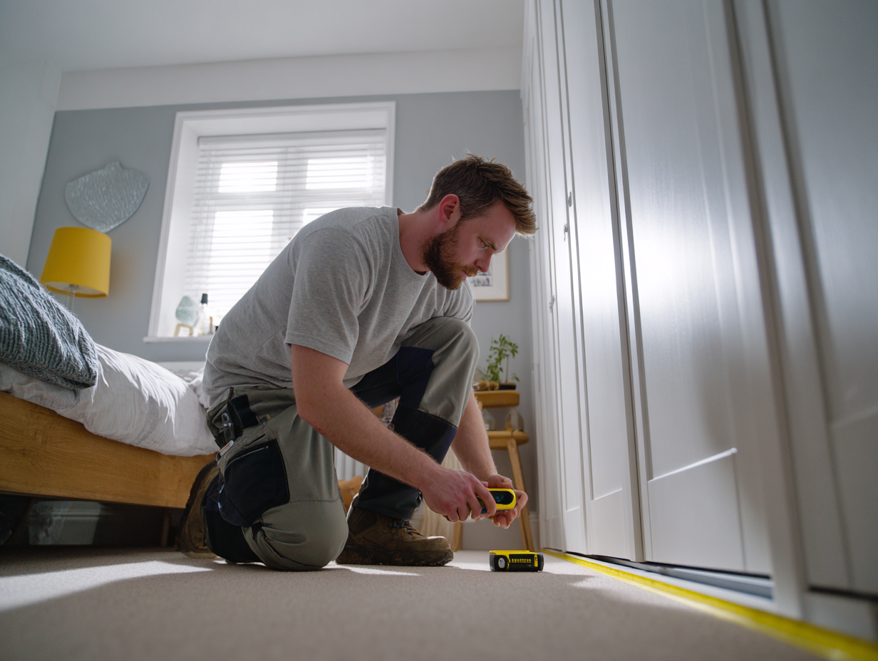 Getting measurements for sliding wardrobes