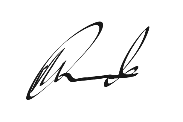 Signature or handwritten autograph of the owner in black ink on a white background.