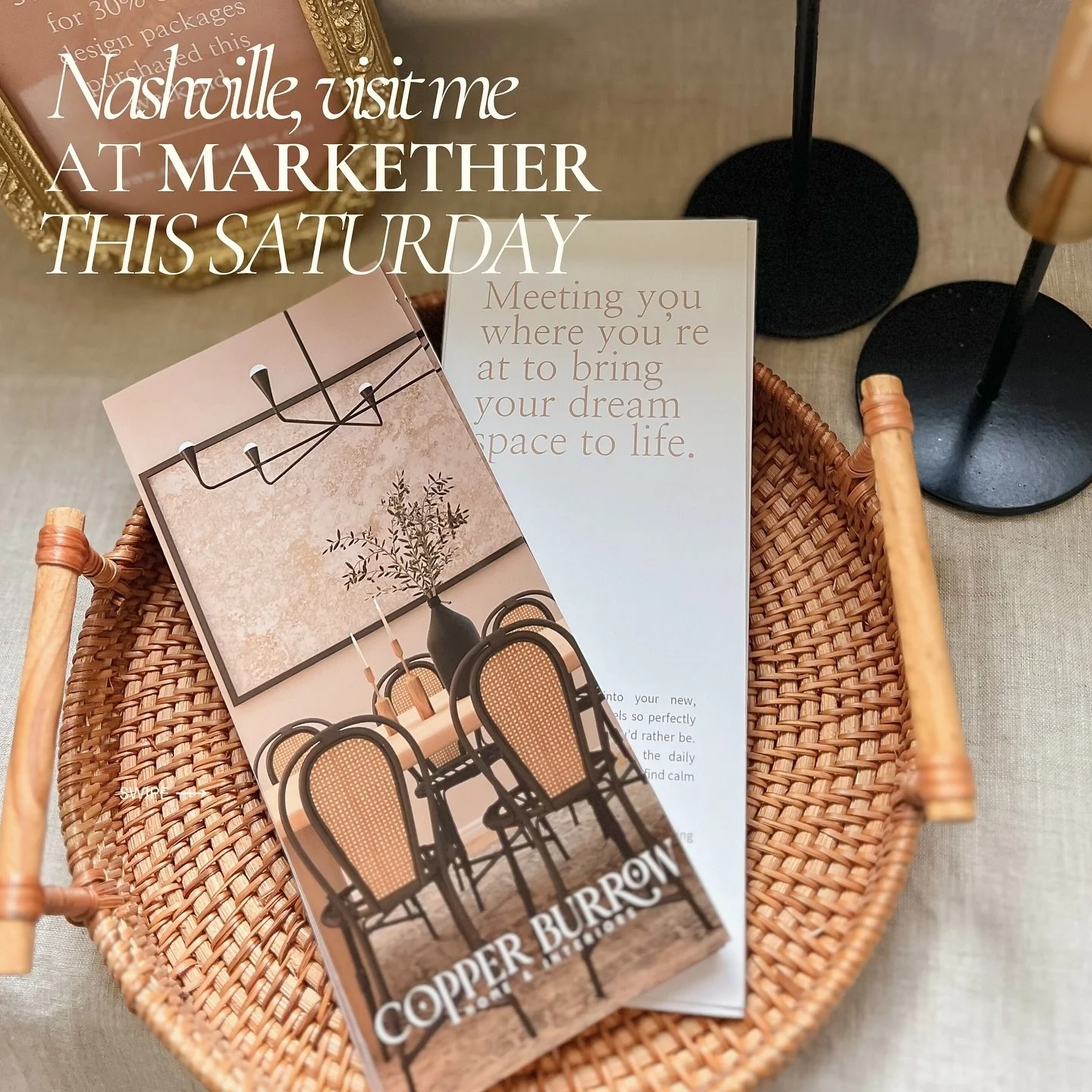 See you tomorrow, Nashville! 🤠

Come see me and the other female owned businesses that will be there + all the good eats and shops at @landlmarket!

I&rsquo;m offering 30% off all design packages, and a little birdie 🦜 told me there will be great d