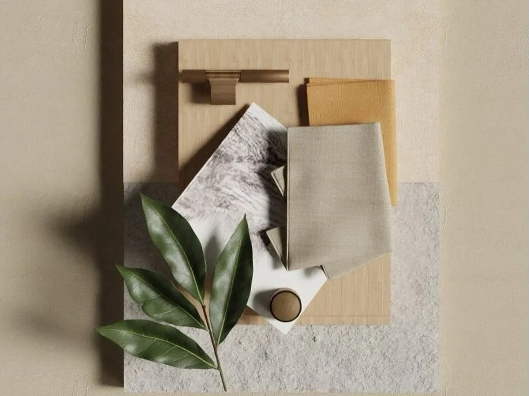 All the layered textures for this serene bedroom 🪴😴🤍
.
.
.
.
.
#nashvilleinteriors #virtualinteriordesign #virtualinteriordesigner #bedroomdesign #interiormaterials #layeredmaterials #bedroomdecorideas