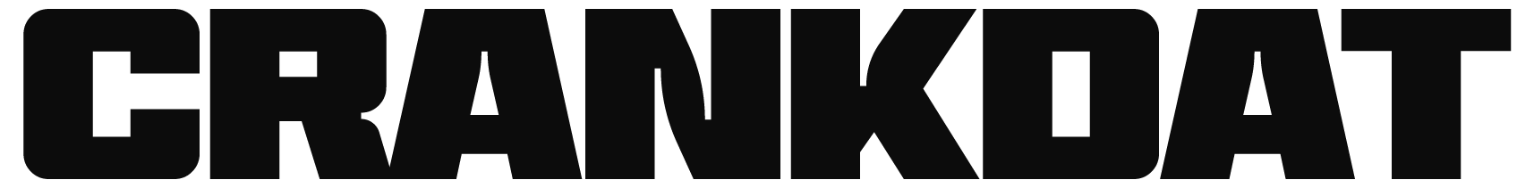 Black text on a dark background spelling 'CRACKEDAT'