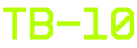 Green text displaying 'TB-10' on a black background.