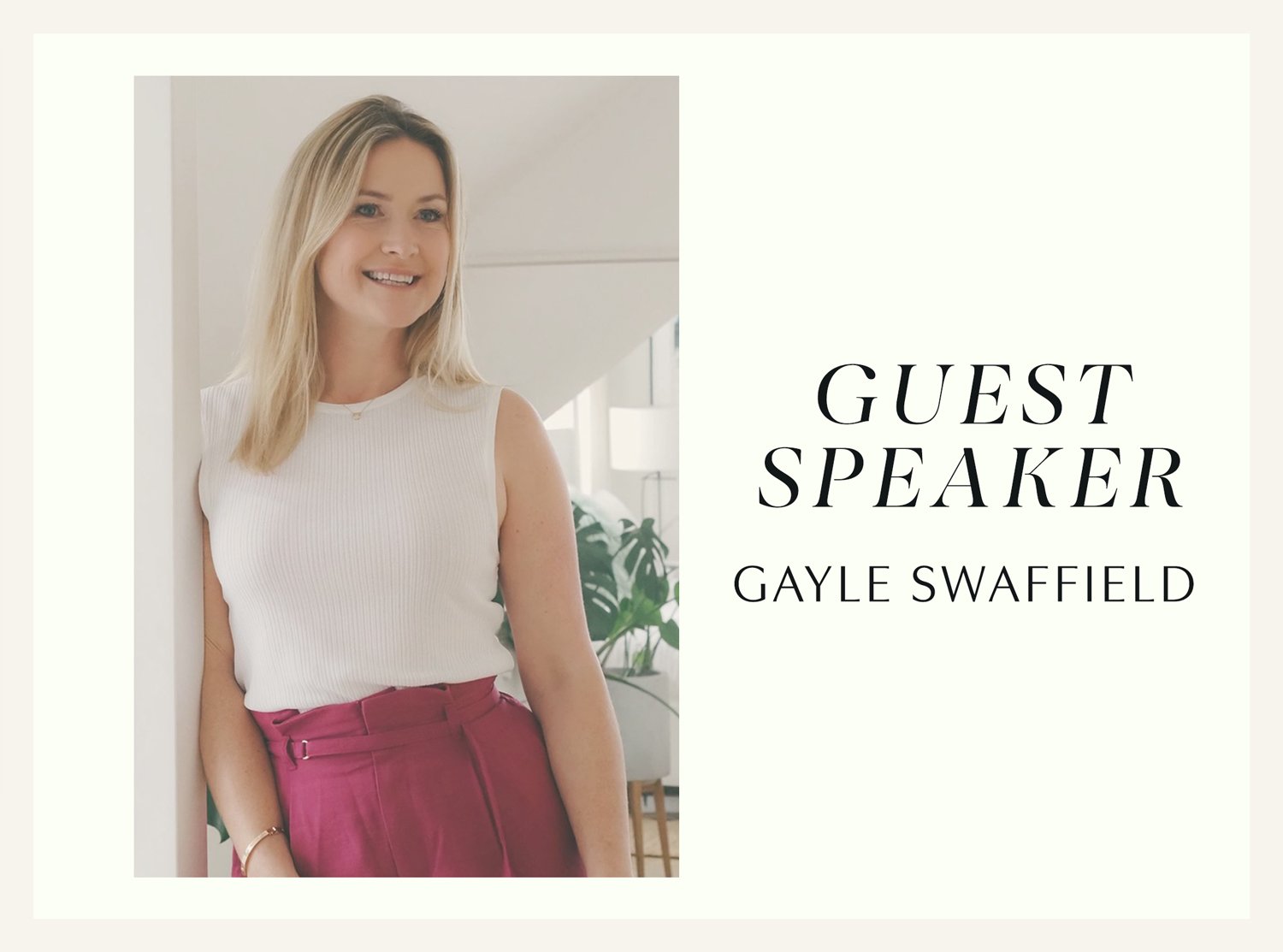 Agent Nouveau guest speaker Gayle Swaffield, founder of The Feng Shui Essence.
