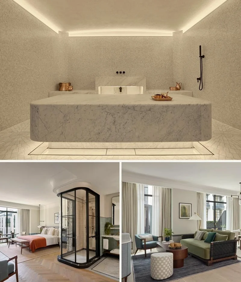 The interior views of the new Six Senses Hotel in London.