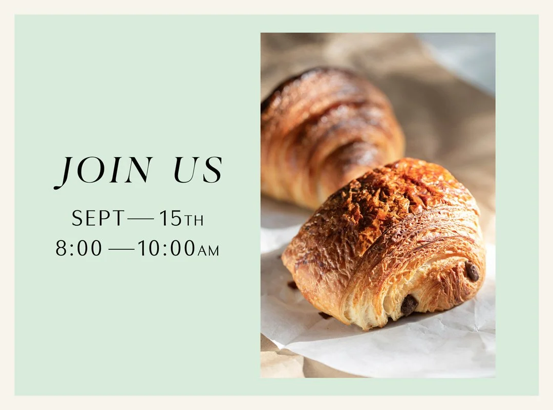 A selection of delicious pastries at a breakfast networking event catch the warm morning sunshine.
