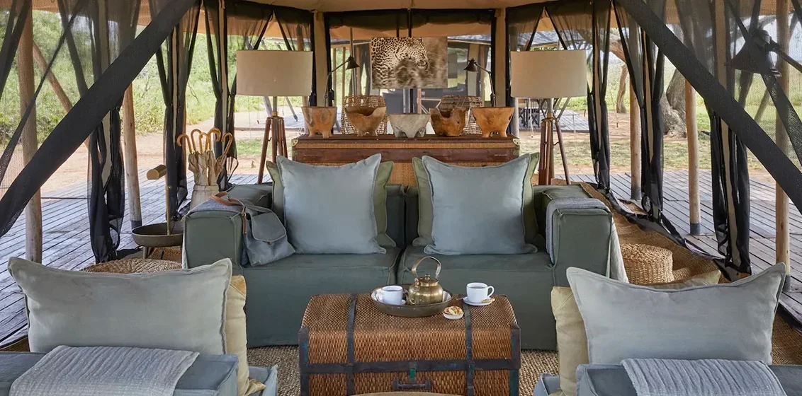 Auberge Safari property exterior in Tanzania at golden hour, signalling the launch of nine luxury safari lodges across the country's northern circuit.