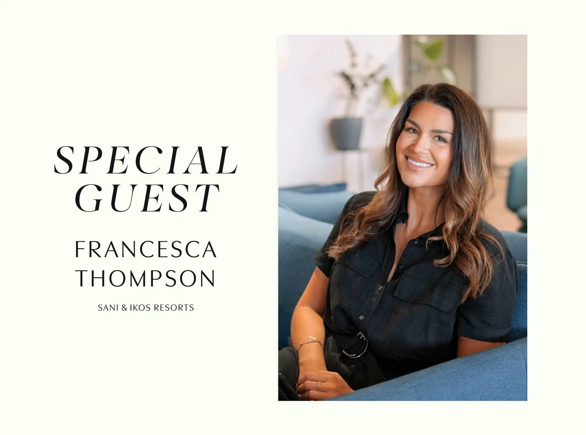 Francesca Thompson from Sani & Ikos Resorts, the special guest at the Agent Nouveau Supper Club.