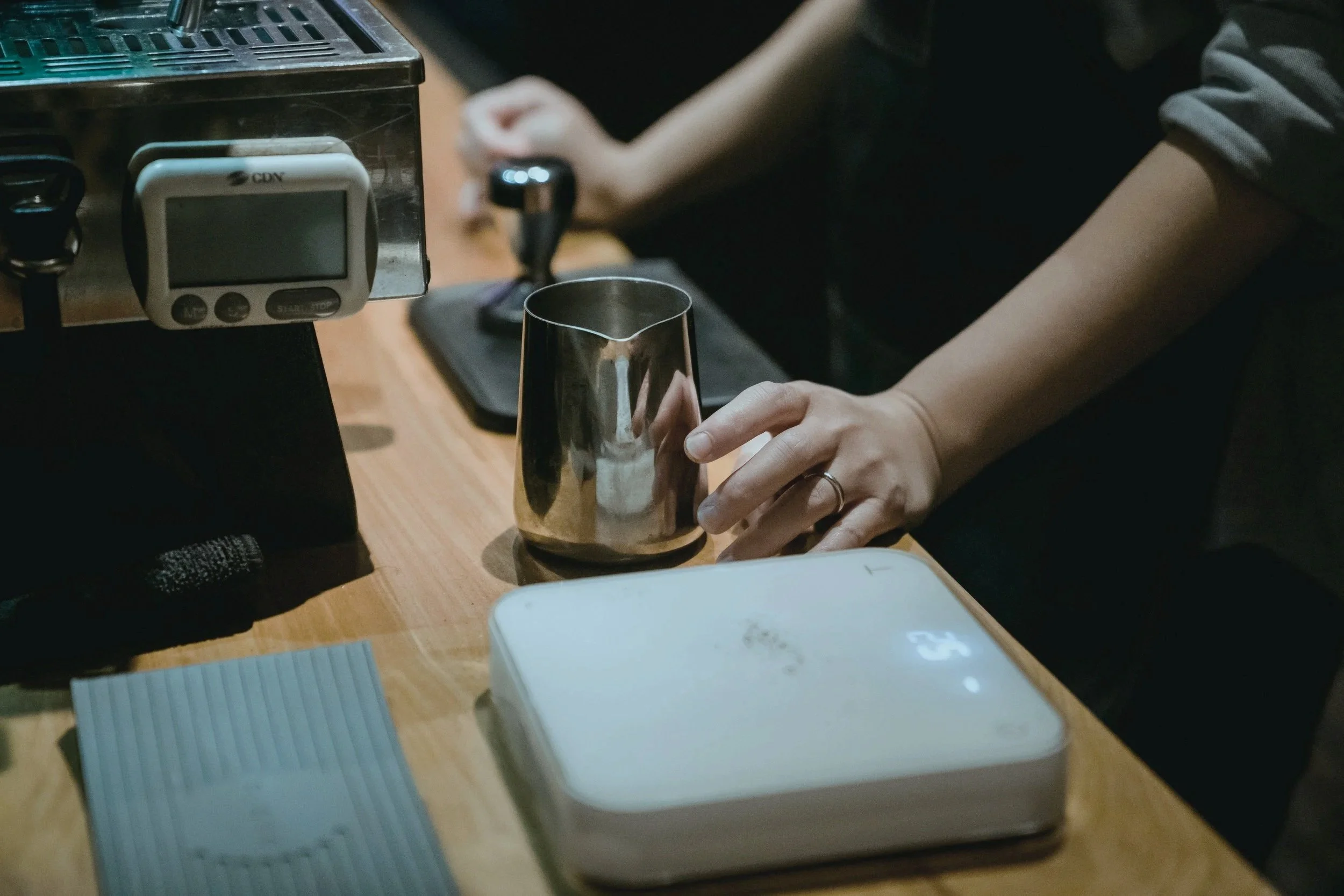 PUPA Center coffee training session preparing neurodivergent participants for hands-on experience in the inclusive social enterprise coffee shop.