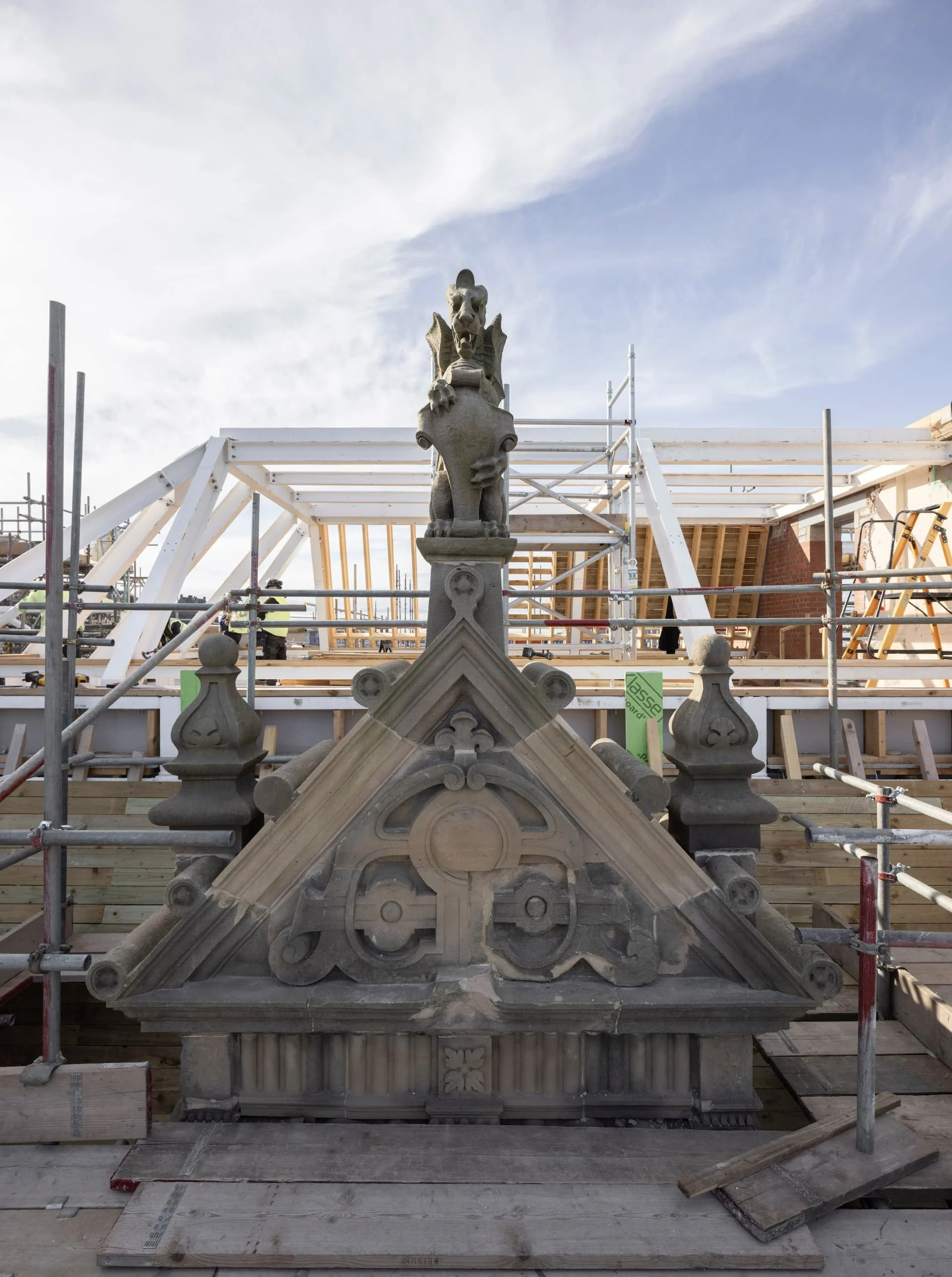 Rooftop works © Photo by Jim Stephenson 