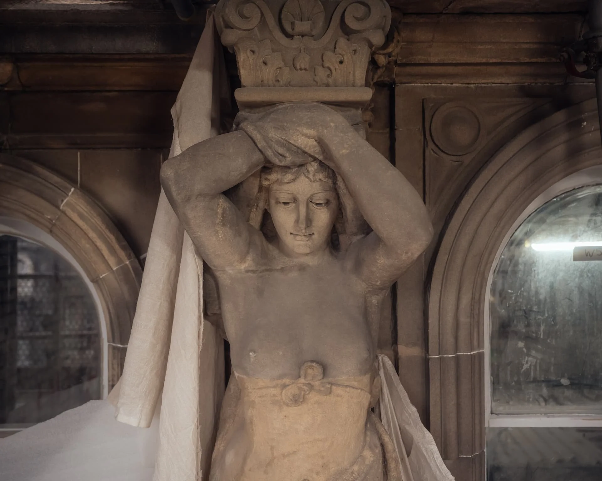 Sculpture conservation © Photo by Jim Stephenson 
