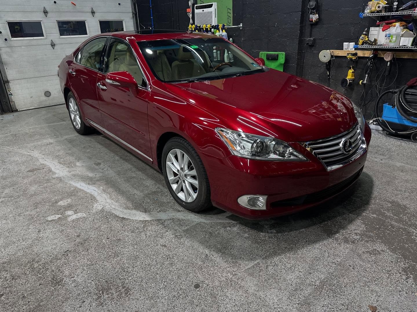 Fresh paint correction and lifetime ceramic coating from System x ceramic coatings on this 2012 Lexus es350.