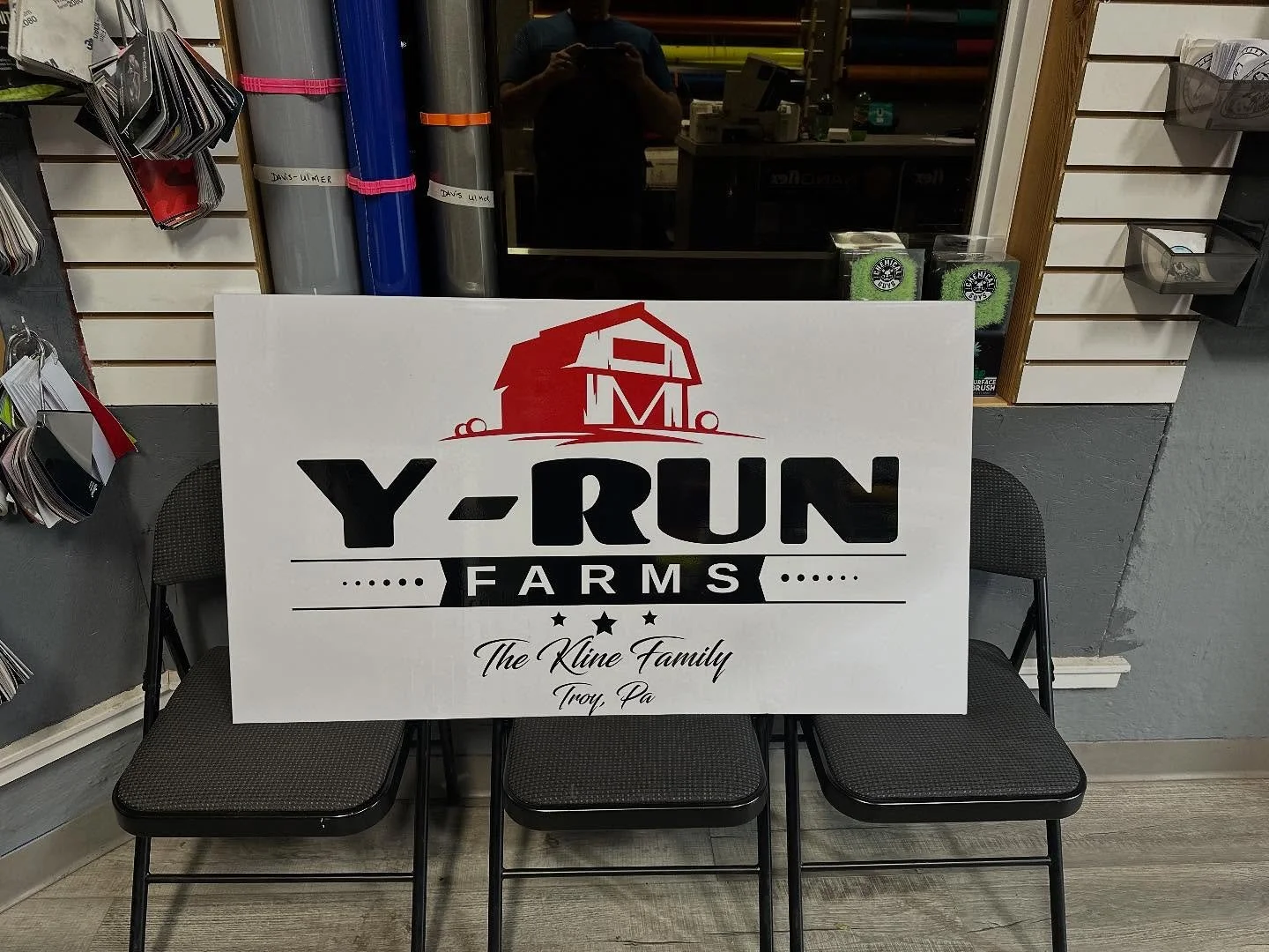 New sign for the Kline Family!