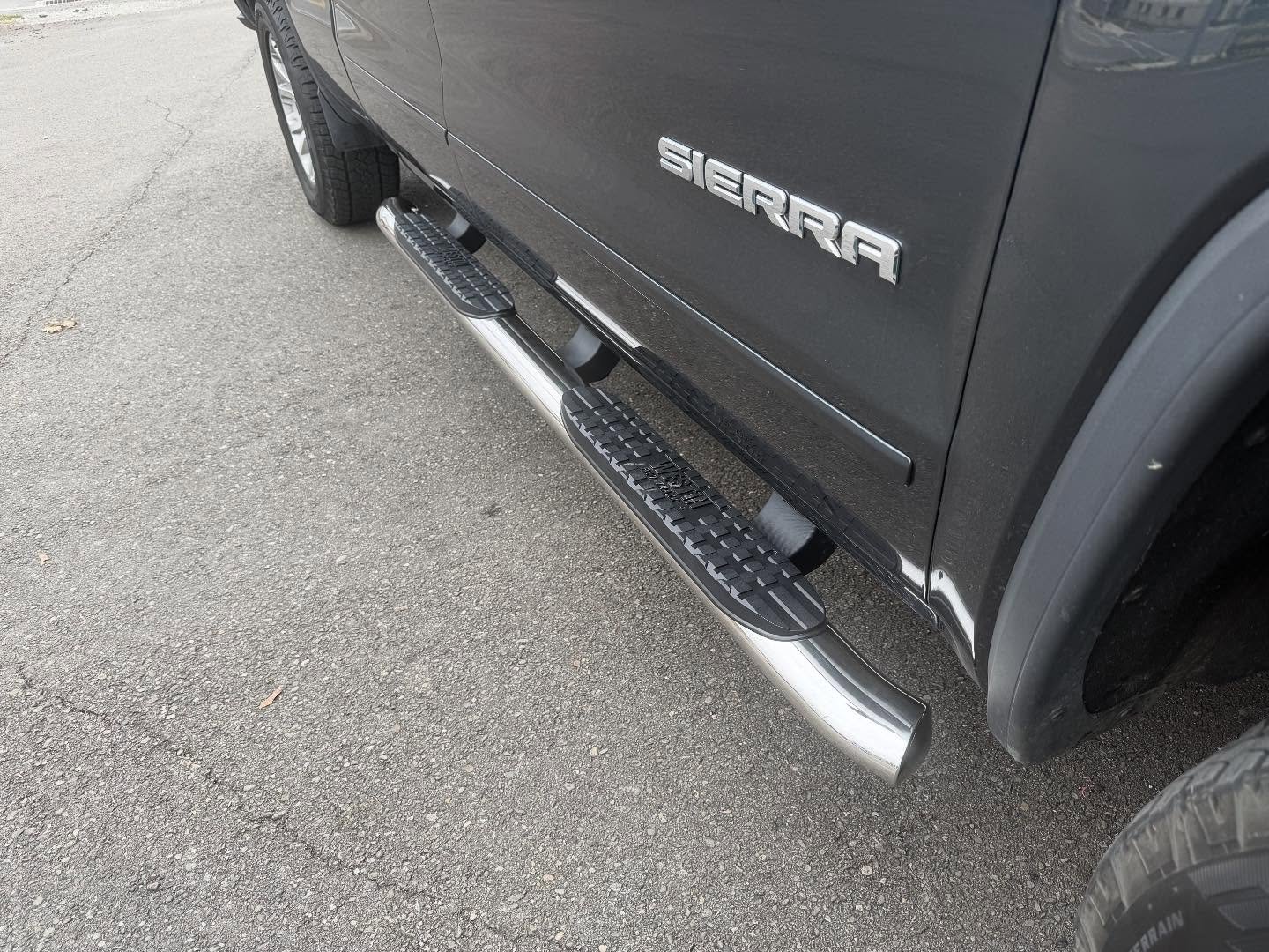 Customer came in wanting to replace his rusted step bars, so of course we were able to get him these chrome step bars and install them for the same price that he was going to buy them online.