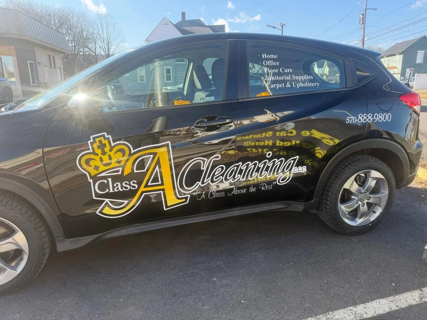 New logo for the side of this class a cleaning vehicle after a little repair at the body shop.