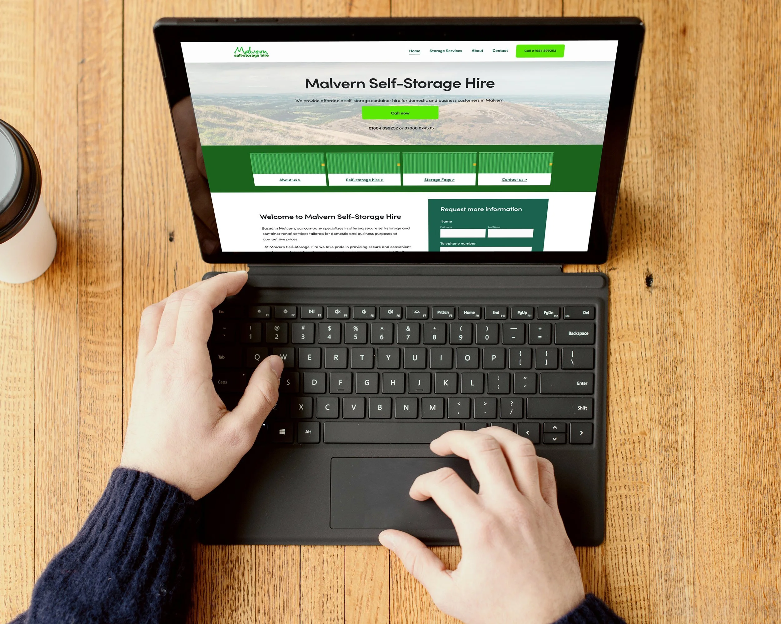 Professional Services Web Design For Malvern Self Storage Hire